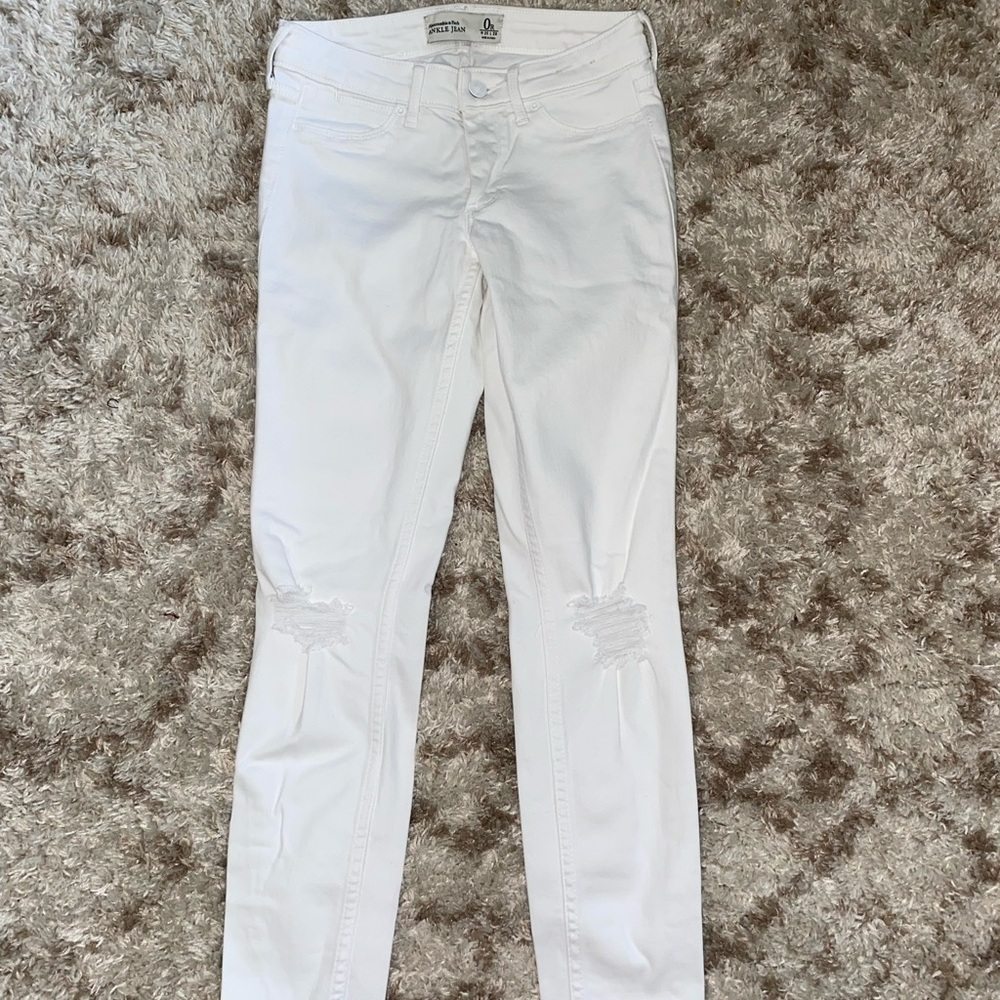 Abercrombie White Jeans
